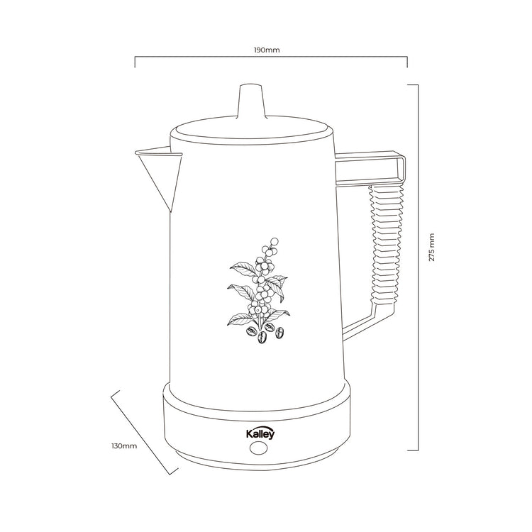 Cafetera Kalley 6 Tazas K-Cmp1502 Blanco Cafetera Kalley 6 Tazas K-Cmp1502 Blanco